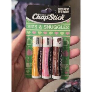 ChapStick Sips And Snuggles Lip Balm 3 Pack 0.15 Oz Each